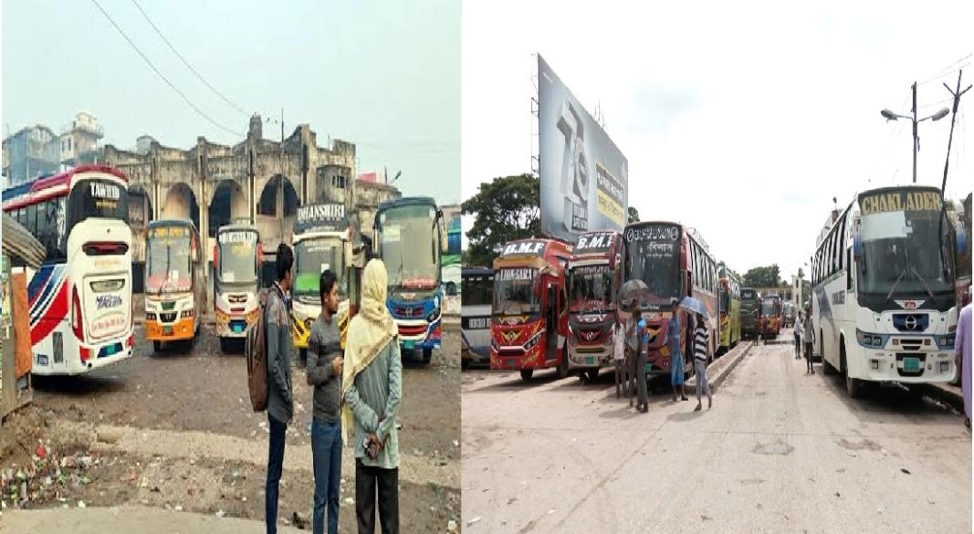 বরিশালের দুই বাস টার্মিনাল