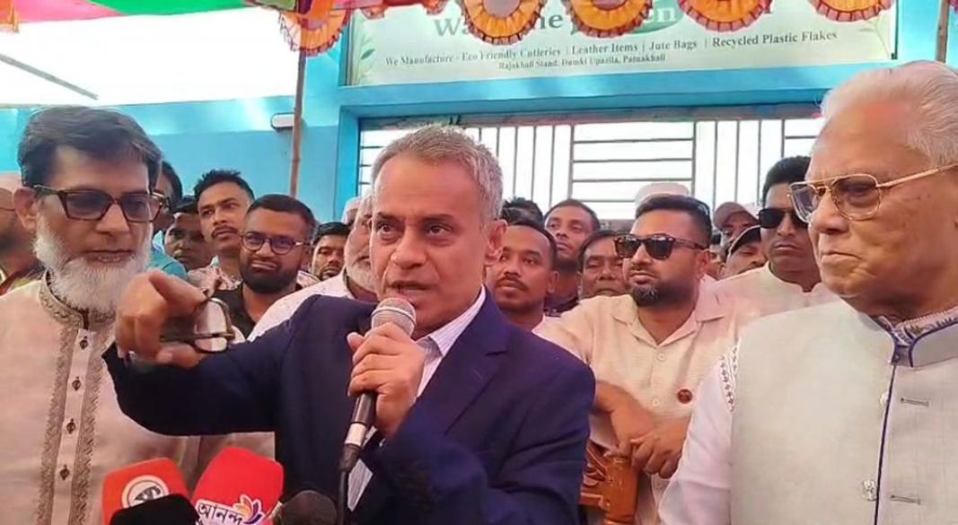 দুমকিতে নলুয়া-বাহেরচর সেতুর ভিত্তিপ্রস্তর স্থাপন
