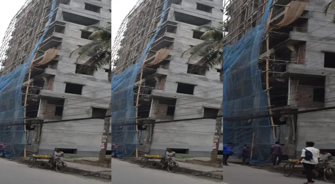 সাবেক প্যানেল মেয়র বাদশার ভবন নির্মাণ কাজ