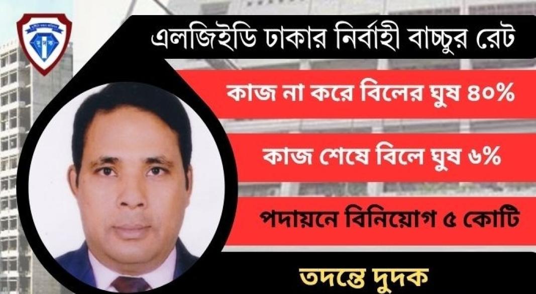 স্থানীয় সরকার প্রকৌশল অধিদফতরের ঢাকা জেলা নির্বাহী প্রকৌশলী মো. বাচ্চু